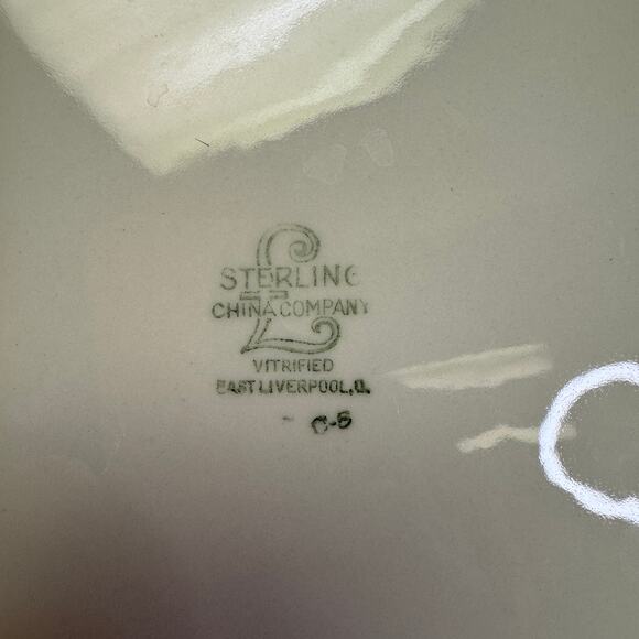 Restaurant Ware Plates West Liverpool by Sterling China Co Set of 4 - Picture 7 of 8